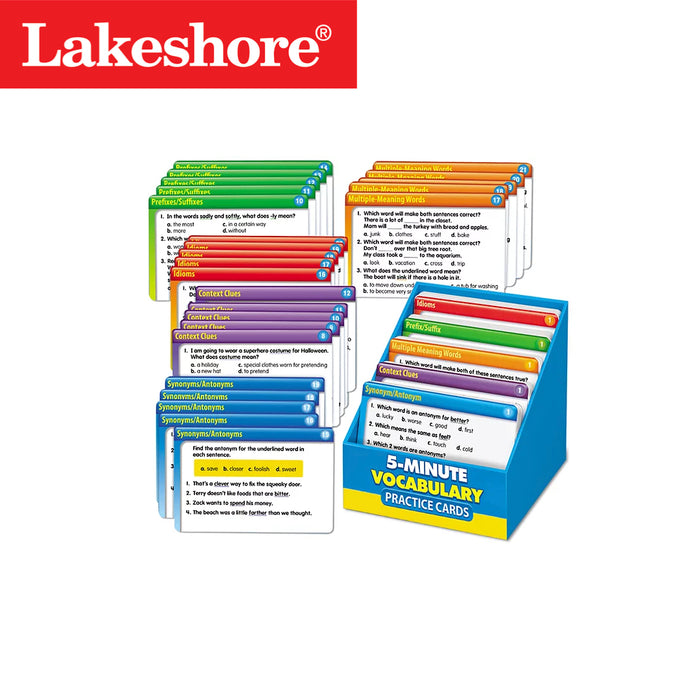 Lakeshore 5-Minute Vocabulary Practice Cards - Gr. 3-5 ($64.50)