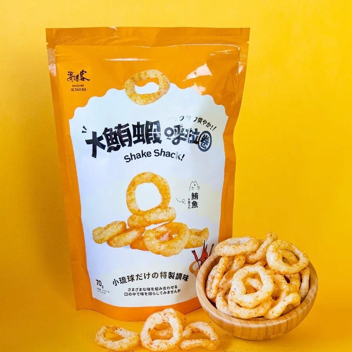 【海濤客】麻辣椒香 大鮪蝦呼拉圈 70g/ 包