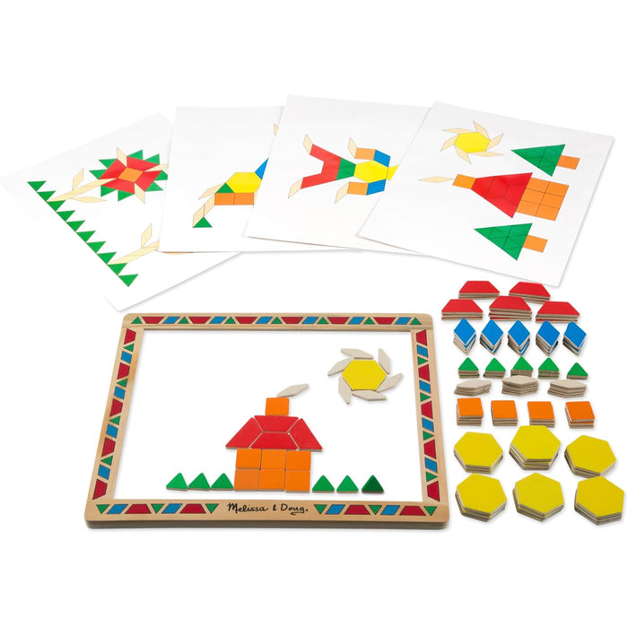 Melissa & Doug Deluxe Wooden Magnetic Pattern Blocks Set ($53.64)